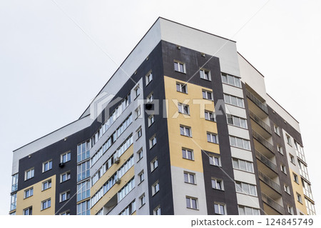 Facade of the urban, modern building Facade of the urban, modern building 124845749