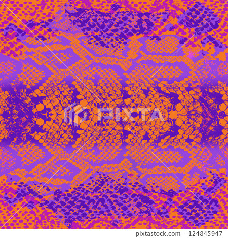 Snake skin seamless pattern. Reptile seamless texture. Animal print.  124845947
