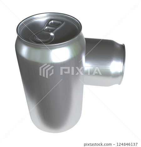The Aluminium  can for food or drink concept 3d Rendering. 124846137