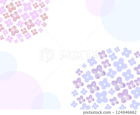 Image of the rainy season: Hydrangea frame 1 124846662