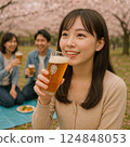 Cherry-blossom viewing  124848053