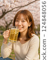 Cherry-blossom viewing  124848056