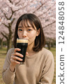 Cherry-blossom viewing  124848058