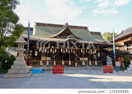 Yasaka Shrine, next to Kokura Castle, Kitakyushu City, Fukuoka Prefecture Yasaka Shrine, next to Kokura Castle, Kitakyushu City, Fukuoka Prefecture 124848406