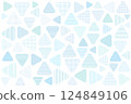 Dots and border pattern triangles 124849106