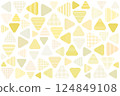 Dots and border pattern triangles 124849108
