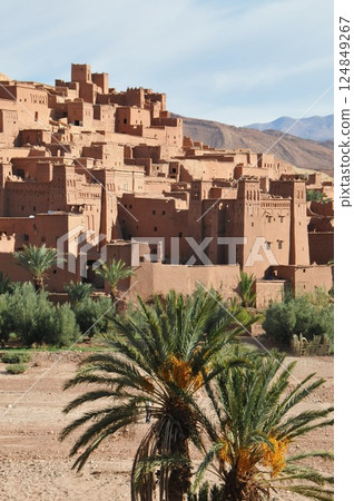 摩洛哥,卡斯巴路,設防村,阿伊特本哈杜,克薩爾 摩洛哥,卡斯巴路,設防村,阿伊特本哈杜,克薩爾 124849267