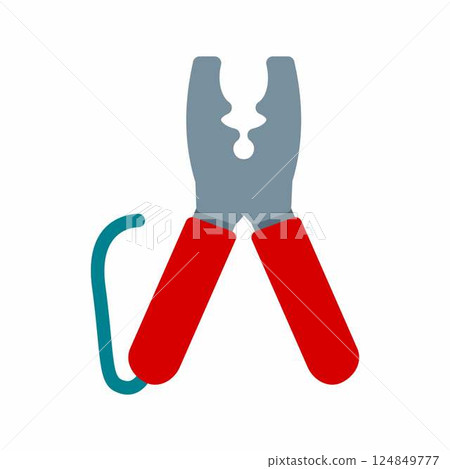 Wire Cutter icon vector image. Suitable for mobile apps, web apps and print media. 124849777