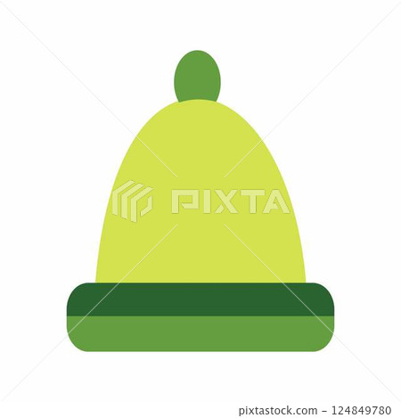 Winter Hat icon vector image. Suitable for mobile apps, web apps and print media. 124849780