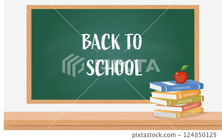 Realistic green chalkboard with wooden frame isolated on white background. Blank school chalkboard for class or restaurant menu Realistic green chalkboard with wooden frame isolated on white background. Blank school chalkboard for class or restaurant menu 124850125