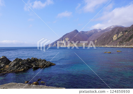 The westernmost point of Hokkaido seen from near the worship hall of Ota Shrine (Obanasaki or Funakakushi) 124850930