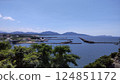 Seascape seen from a hill 124851172