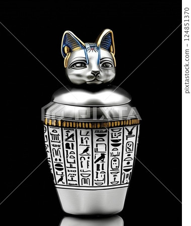 古埃及老人星卡諾皮斯容器巴斯特 124851370