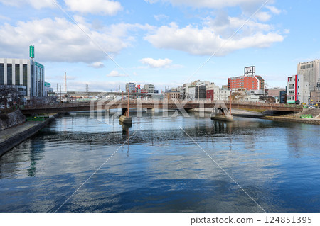 Tokiwabashi (Wooden Bridge) in Kokura, Kitakyushu City, Fukuoka Prefecture Tokiwabashi (Wooden Bridge) in Kokura, Kitakyushu City, Fukuoka Prefecture 124851395