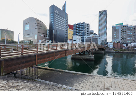 Tokiwabashi (Wooden Bridge) in Kokura, Kitakyushu City, Fukuoka Prefecture Tokiwabashi (Wooden Bridge) in Kokura, Kitakyushu City, Fukuoka Prefecture 124851405