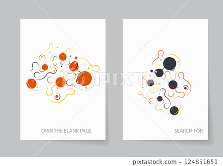 Colorful template banner with gradient color. Design with liquid shape 124851651