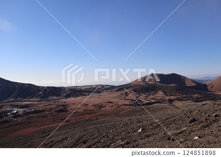 View from Mt. Aso where you can feel the earth 124851898