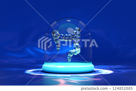 3d colon human transparent in glass dome isolated on black background. experiment, colon cancer treatment in the future concept, 3d illustration render 3d colon human transparent in glass dome isolated on black background. experiment, colon cancer treatment in the future concept, 3d illustration render 124852085