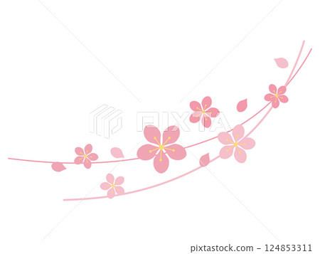 櫻花雪和線條粉紅色 櫻花雪和線條粉紅色 124853311