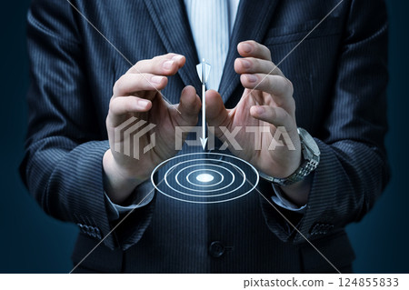 Focus on goals in business. 124855833