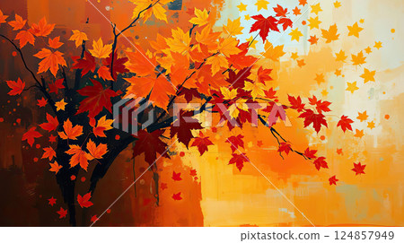 Abstract artistic background. Vibrant texture of brush strokes. Abstract artistic background. Vibrant texture of brush strokes. 124857949
