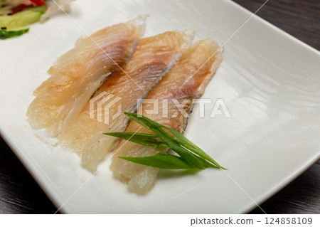 Salted Fish with Vegetables Japanese Style 124858109
