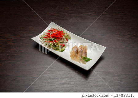 Salted Fish with Vegetables Japanese Style 124858113