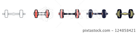 Dumbbell Fitness Workout Equipment for Strength Training Dumbbell Fitness Workout Equipment for Strength Training 124858421