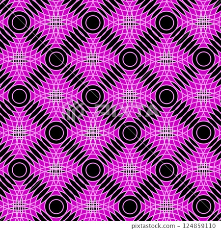 seamless pattern with pink spirals 124859110