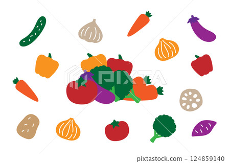 可愛的蔬菜套裝 可愛的蔬菜套裝 124859140