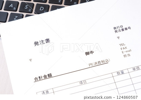 A purchase order is a document issued by a buyer to a seller when purchasing goods or services. A purchase order is a document issued by a buyer to a seller when purchasing goods or services. 124860507