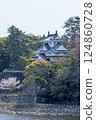豐橋吉田城鐵塔與櫻花 124860728