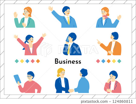 商務場景人物創作 商務場景人物創作 124860811