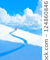 走在雪原上 124860846