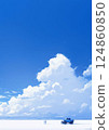 夏天的藍天白雲 124860850