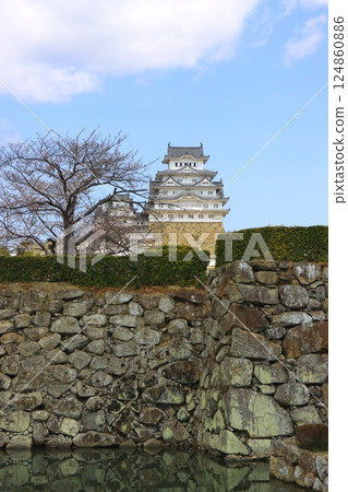 Himeji Castle (National Treasure, Himeji City, vertical composition) 124860886