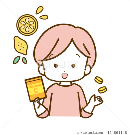 一位女士推薦維他命補充劑 124861148