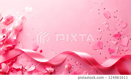 Bouquet of carnations on a pink background. Mother's Day image. Expressing gratitude. Bouquet of carnations on a pink background. Mother's Day image. Expressing gratitude. 124861611