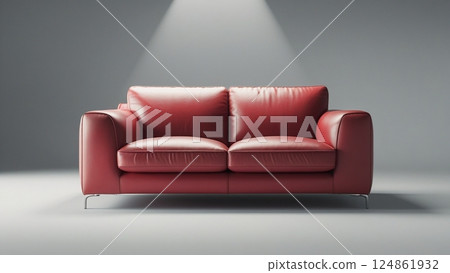 Modern design leather sofa 124861932