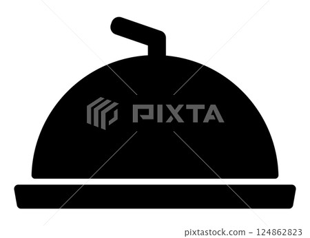 Cloche Icon Black 124862823