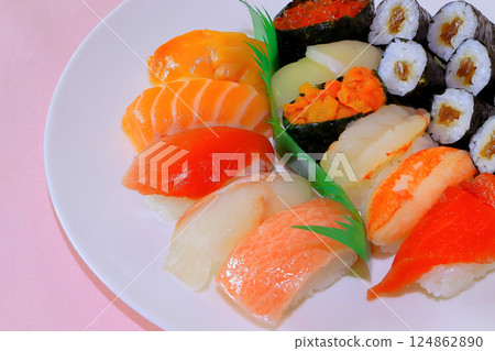 Let's have sushi for dinner today Let's have sushi for dinner today 124862890