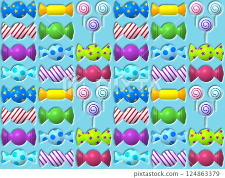 Candy seamless pattern B-2' 124863379
