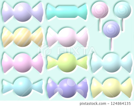Candy seamless pattern C-2 124864135