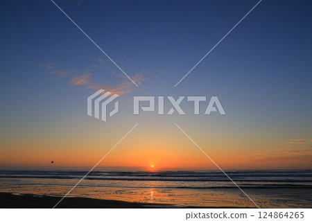 美麗的海灘日出 124864265