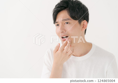 Men who care about their teeth Men who care about their teeth 124865004