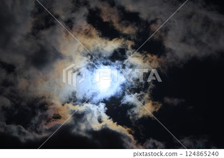 漂浮在藍天上的雲彩 124865240