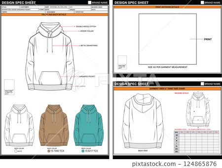 VINTAGE HOODIE KANGAROO POCKET EASY EDITABLE EMPTY TECH PACK MEASUREMENT LAYOUT TEMPLATE DESIGN.eps VINTAGE HOODIE KANGAROO POCKET EASY EDITABLE EMPTY TECH PACK MEASUREMENT LAYOUT TEMPLATE DESIGN.eps 124865876