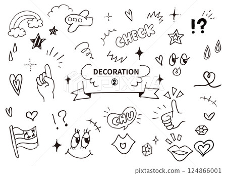 Easy-to-use pen-drawn decoration set Easy-to-use pen-drawn decoration set 124866001