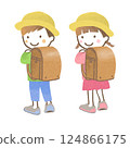 背著書包的小學生 124866175