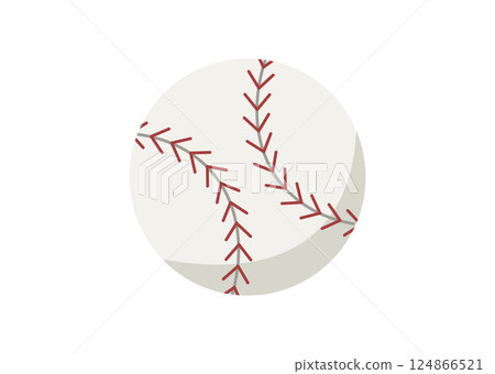 Baseball ball illustration material Baseball ball illustration material 124866521